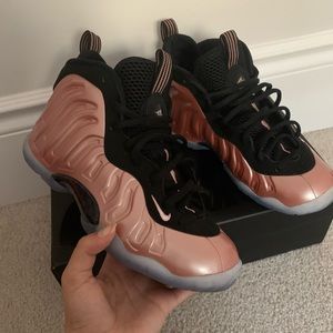 Nike rose gold Foams